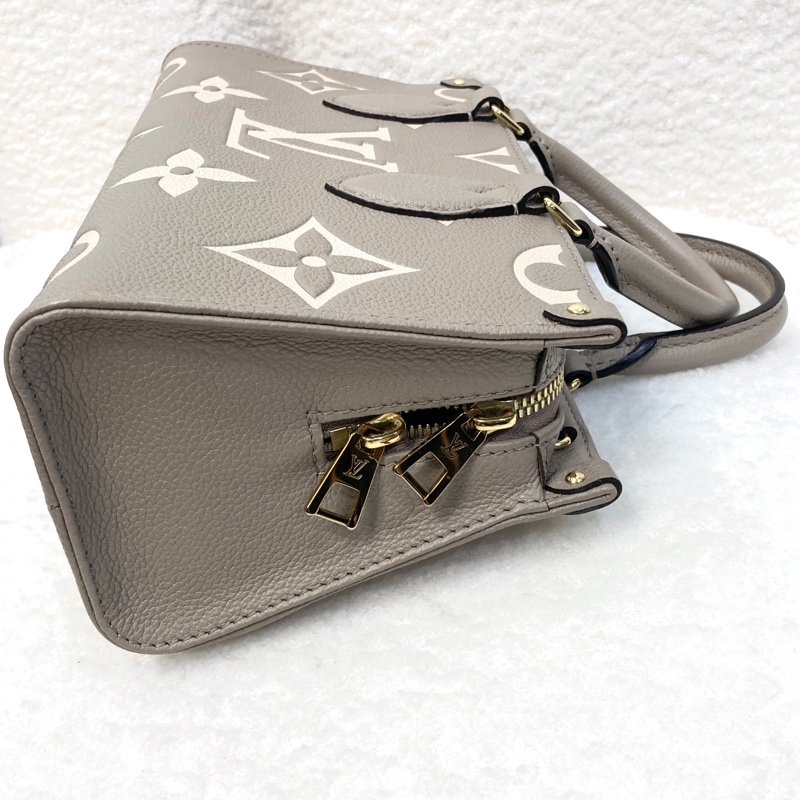 路易威登 LV 斑鳩灰牛皮 OnTheGo East West 橫版托特包 手提斜背包 通勤包 M23641-10