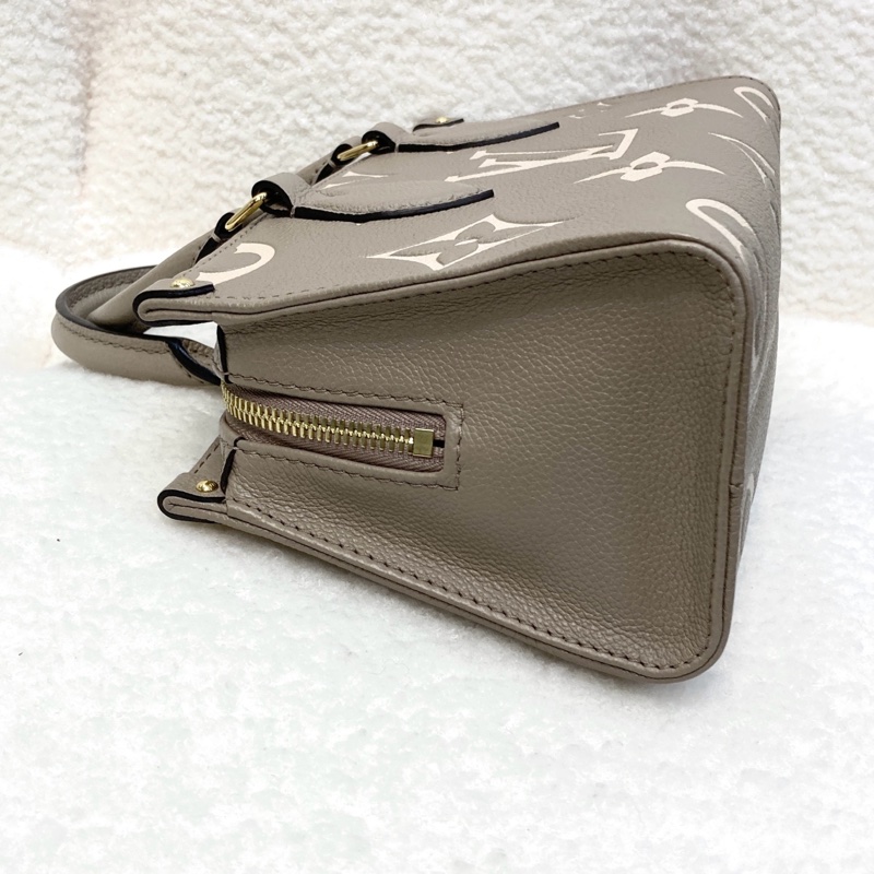 路易威登 LV 斑鳩灰牛皮 OnTheGo East West 橫版托特包 手提斜背包 通勤包 M23641-11