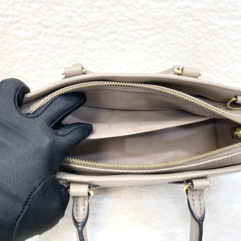 路易威登 LV 斑鳩灰牛皮 OnTheGo East West 橫版托特包 手提斜背包 通勤包 M23641-12