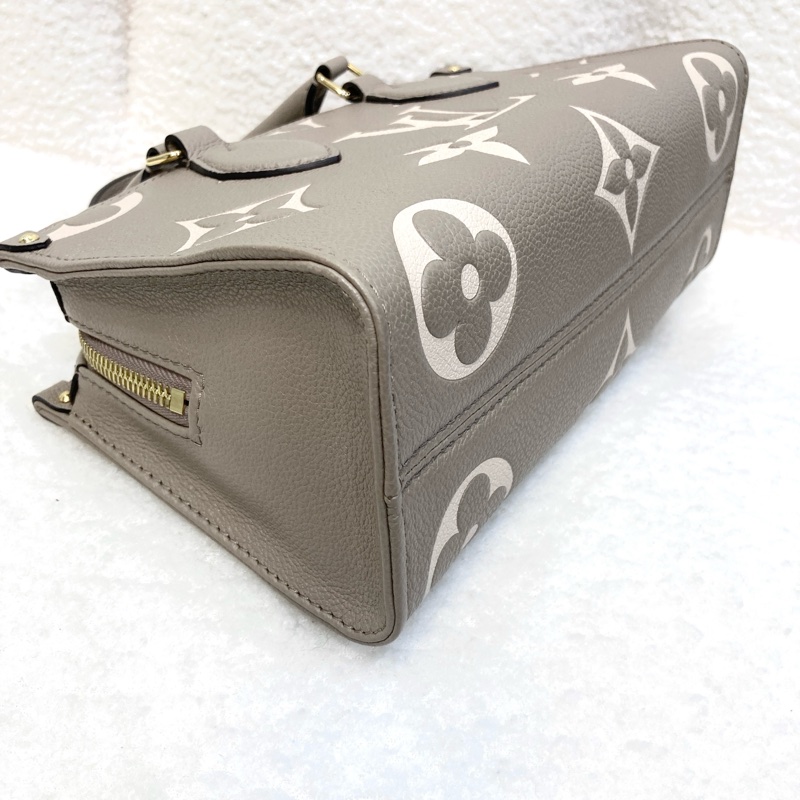 路易威登 LV 斑鳩灰牛皮 OnTheGo East West 橫版托特包 手提斜背包 通勤包 M23641-21