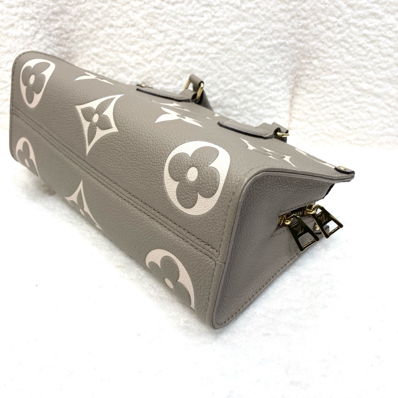 路易威登 LV 斑鳩灰牛皮 OnTheGo East West 橫版托特包 手提斜背包 通勤包 M23641-22