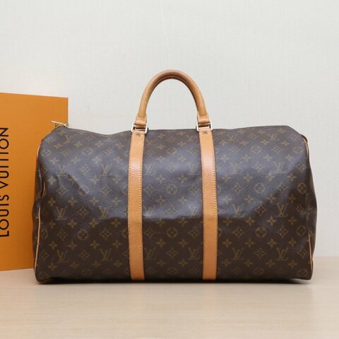 LOUIS VUITTON 老花PVC1994中古speedy50肩背包