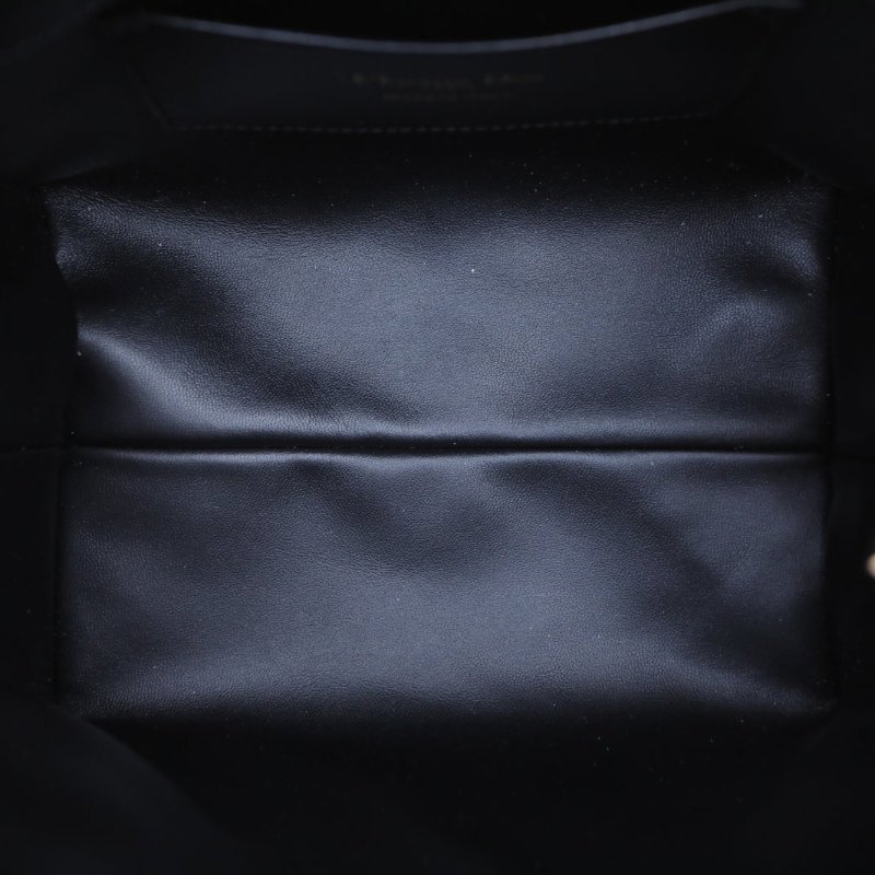 DIOR Toujours豎版小號16黑色牛皮金扣2025肩背包-3