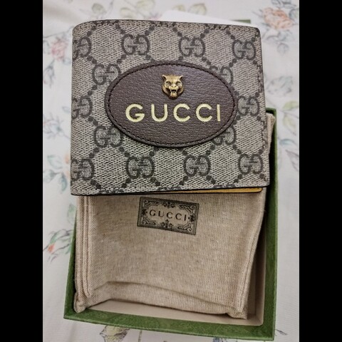 Gucci Neo Vintage GG Supreme 對開錢包