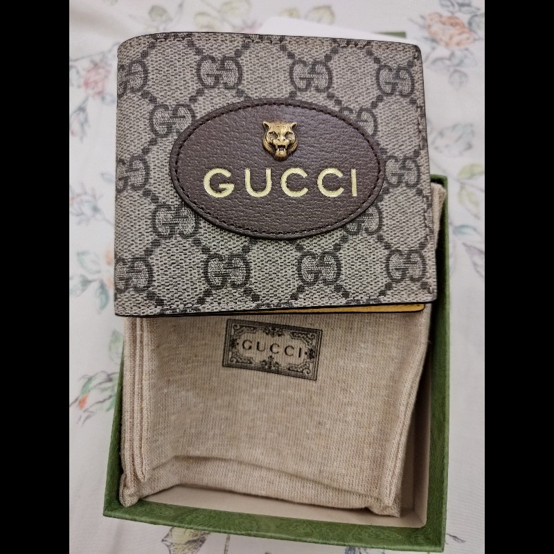 Gucci Neo Vintage GG Supreme 對開錢包-0