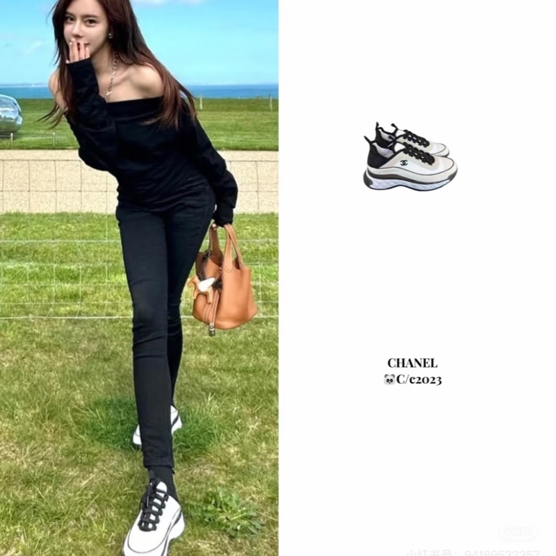 🇫🇷CHANEL✨稀有款經典熊貓撞色舒適款運動鞋✨-5