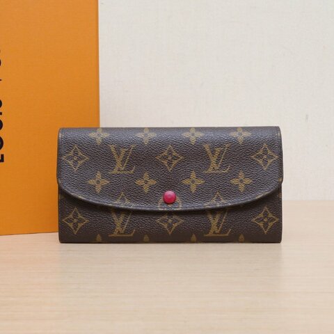 LOUIS VUITTON Emilie豆子錢夾老花PVC2016肩背包