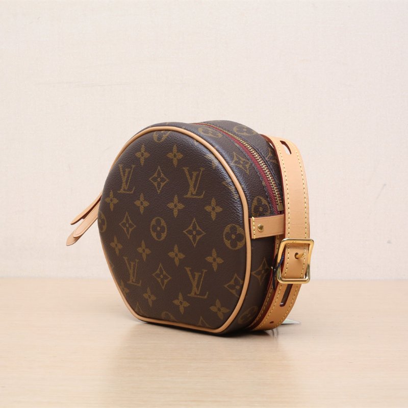 LOUIS VUITTON BOITECHAPEAUSOUPLE軟圓餅小號17老花PVC晶片肩背包-3