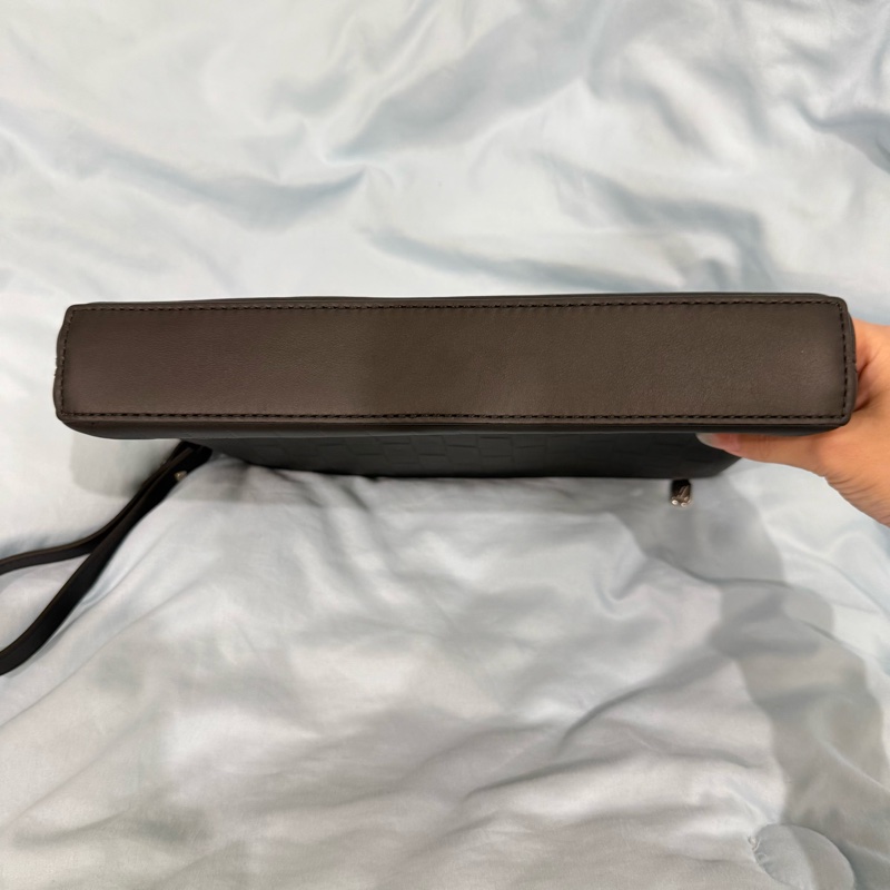 「僅試背過」LV低調奢華黑色棋盤手拿包-7