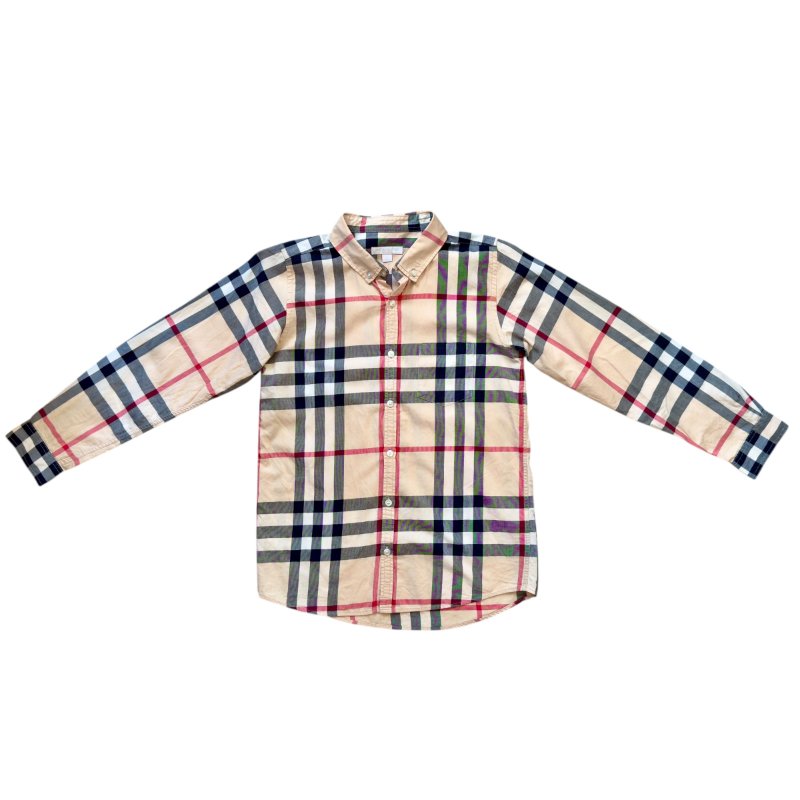 BURBERRY 格仔 童裝 襯衫-0