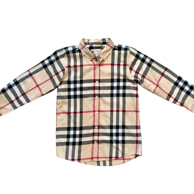 BURBERRY 格仔 童裝 襯衫-1