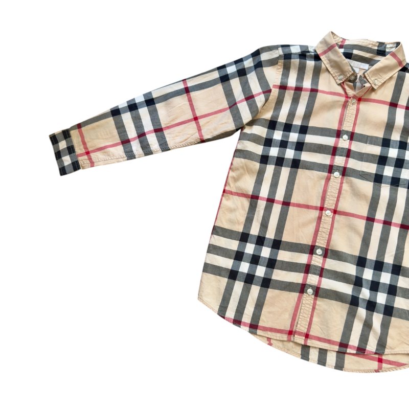 BURBERRY 格仔 童裝 襯衫-3