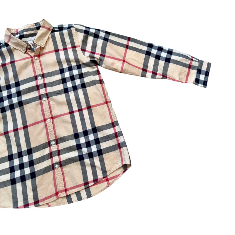 BURBERRY 格仔 童裝 襯衫-4