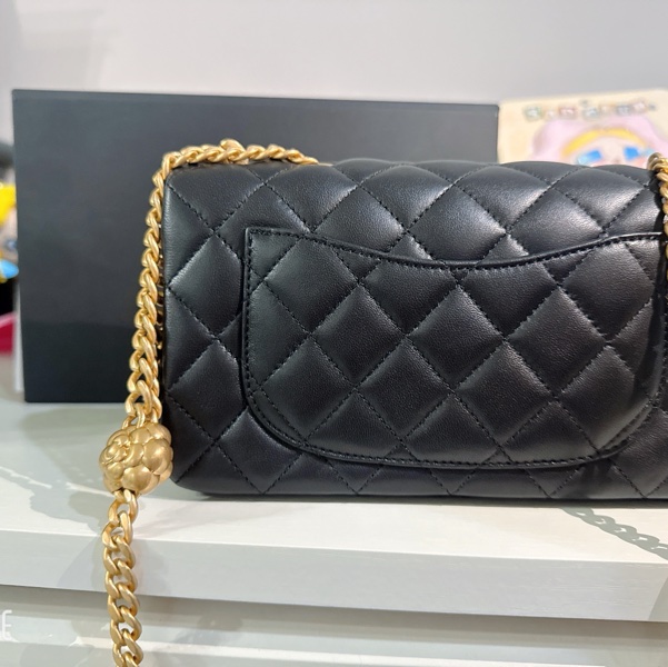 Chanel cf mini 山茶花調節扣-9