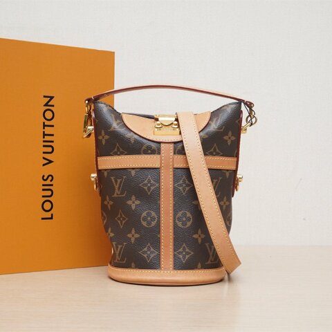 LOUIS VUITTON DUFFLE薯條包老花PVC金扣2019肩背包