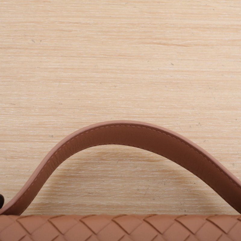 BOTTEGA VENETA 棕色羊皮Alumna經典編織手提郵差包肩背包-2