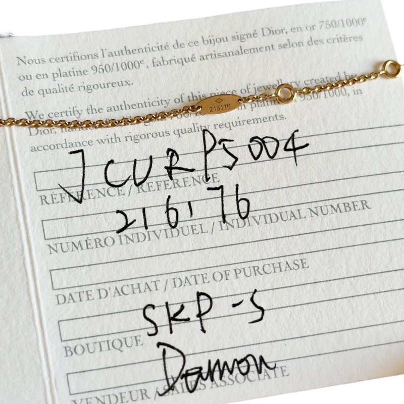 DIOR Rose des Vents 限定愛心🩷 18K金 鑽石 貝母 頸鏈-9