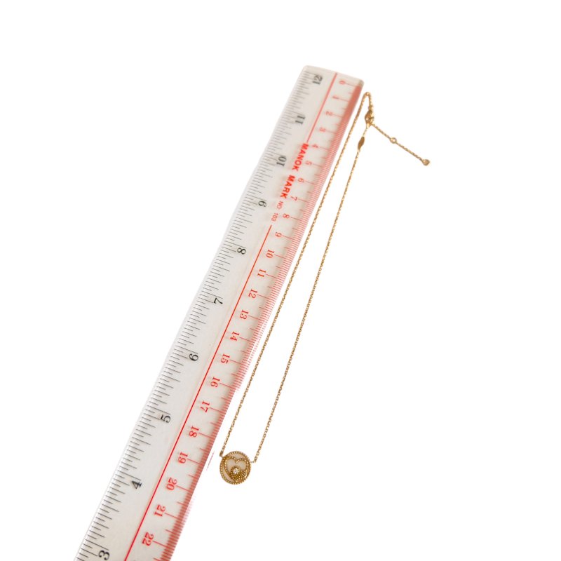 DIOR Rose des Vents 限定愛心🩷 18K金 鑽石 貝母 頸鏈-10