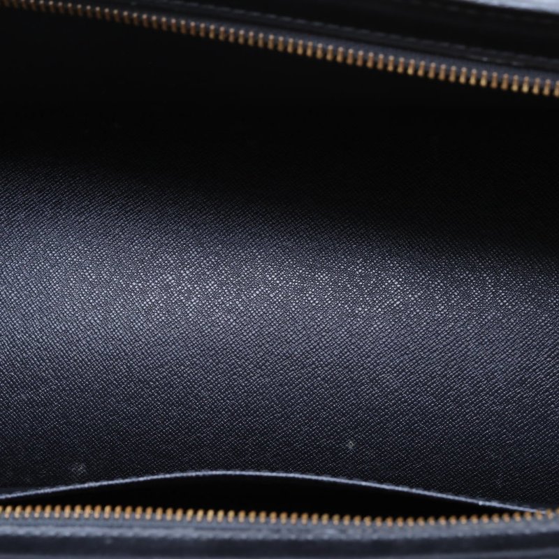 LOUIS VUITTON 黑色EPI水波紋牛皮1995中古水波紋三角手提包肩背包-2