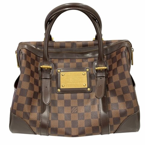 LOUIS VUITTON 路易威登 N52000 Berkeley MM 棋盤格 手提包 金釦
