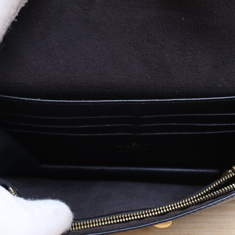 LOUIS VUITTON TWISTBeltWOC黑色EPI水波紋牛皮晶片肩背包-3