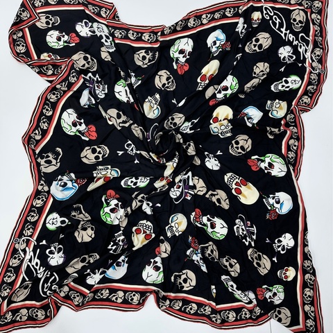 ALEXANDER MCQUEEN 骷髏頭 平口上衣 絲巾 圍巾 披巾 披肩