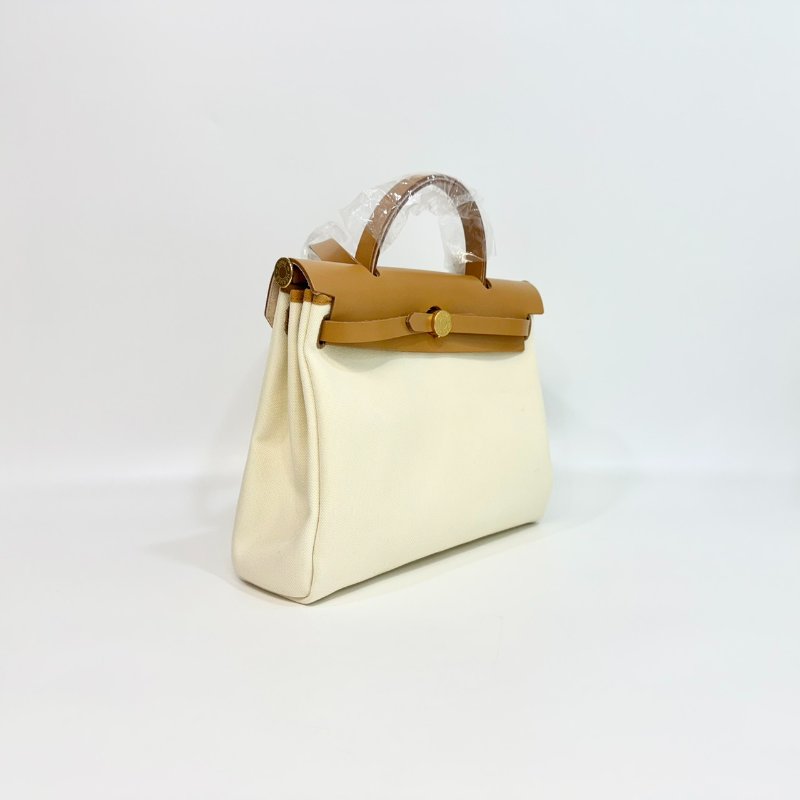 HermesY1香草拚25沙子色Herbag31手提肩背H078971CCBW-6