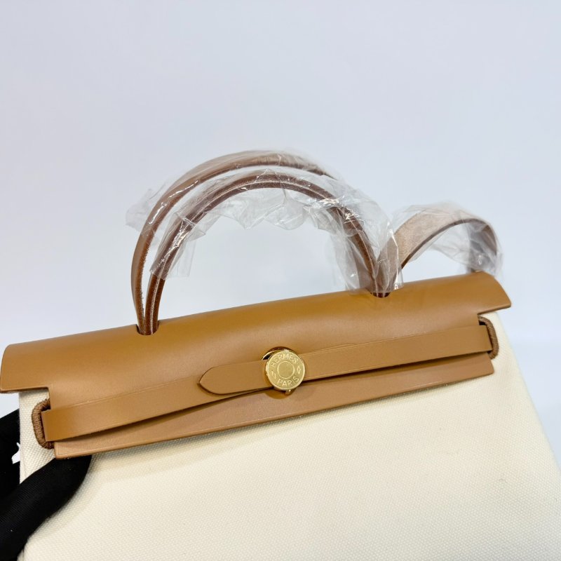 HermesY1香草拚25沙子色Herbag31手提肩背H078971CCBW-8