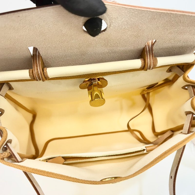 HermesY1香草拚25沙子色Herbag31手提肩背H078971CCBW-14