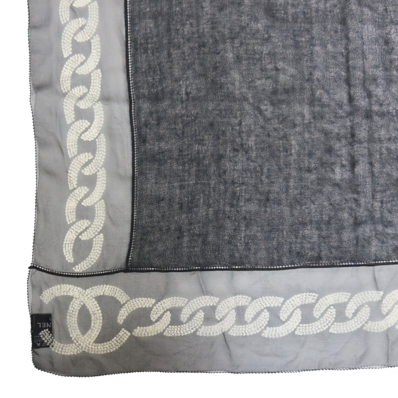 CHANEL CC 羊絨 圍巾-6