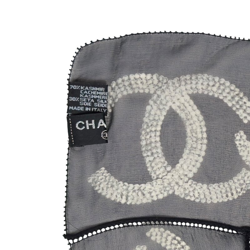CHANEL CC 羊絨 圍巾-7