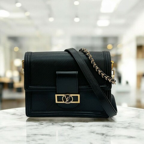莉亞精品♡LV 水波紋達芙妮MM 黑 近新美包