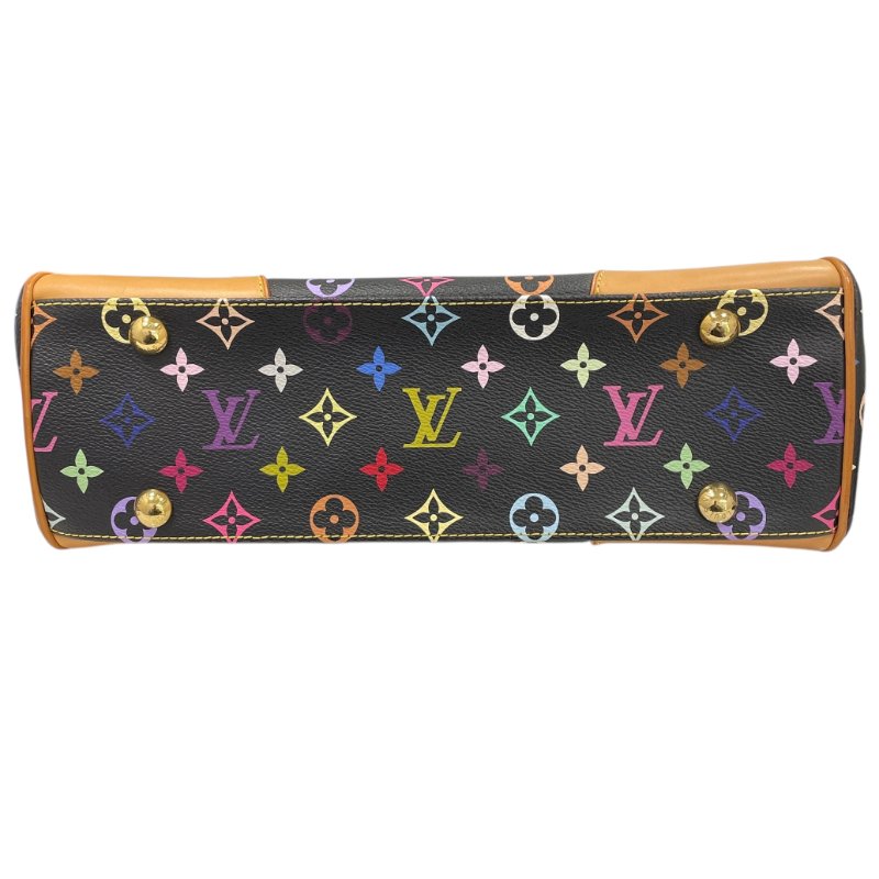 LOUIS VUITTON 路易威登 M40204 BEVERLY MM 黑三彩老花 PVC帆布 黑色 金釦-5