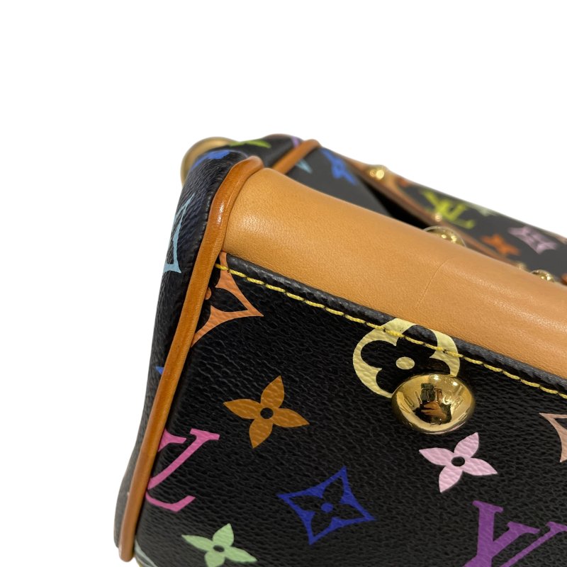 LOUIS VUITTON 路易威登 M40204 BEVERLY MM 黑三彩老花 PVC帆布 黑色 金釦-6