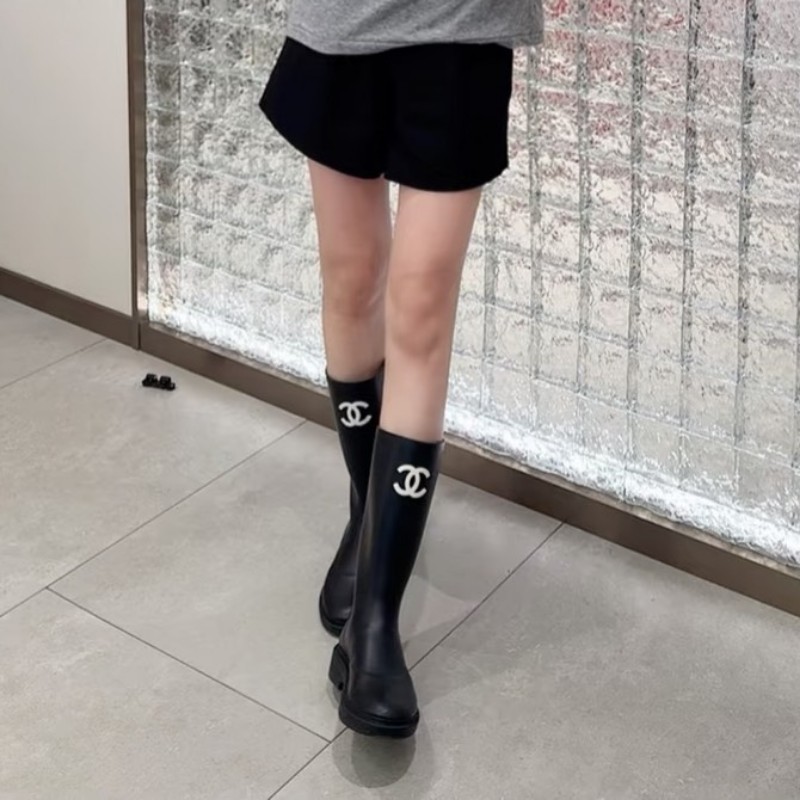 莉亞精品♡Chanel 經典雨靴 尺碼39 全新閒置-3