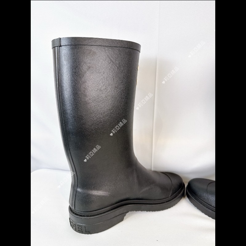 莉亞精品♡Chanel 經典雨靴 尺碼39 全新閒置-8