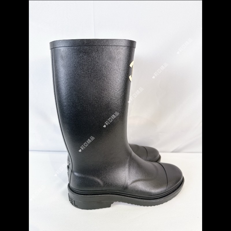 莉亞精品♡Chanel 經典雨靴 尺碼39 全新閒置-9