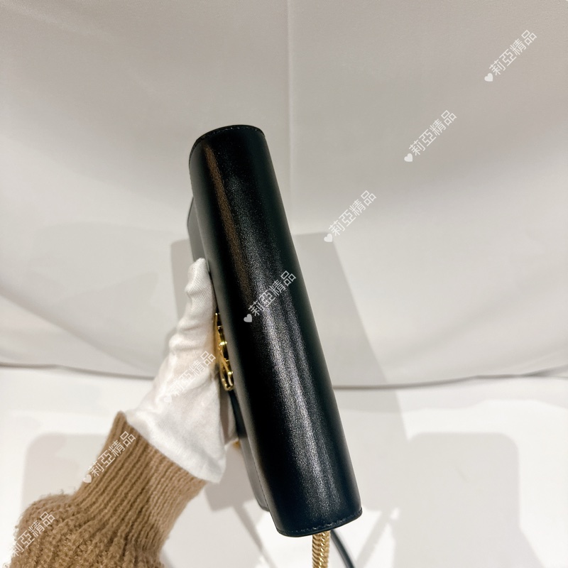 莉亞精品♡ Celine 黑金woc鏈條包 全新閒置品-4