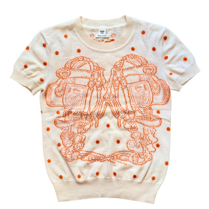 HERMES Brides de Gala 羊絨 短袖上衣-0