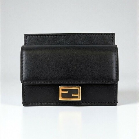 莉亞精品♡FENDI 翻蓋零錢卡片夾 近新閒置