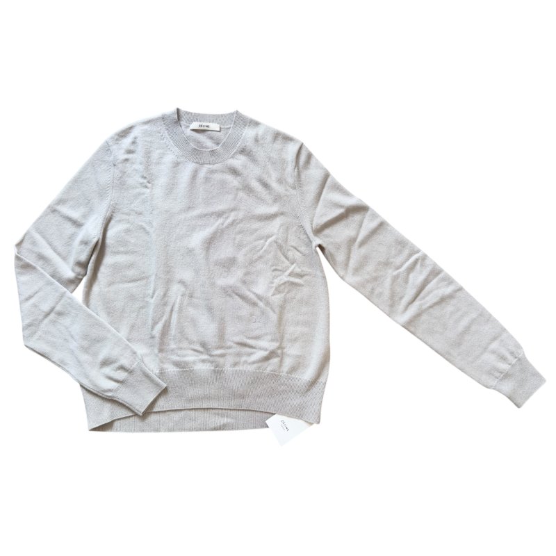 CELINE 凱旋門 純羊絨 長袖上衣-0