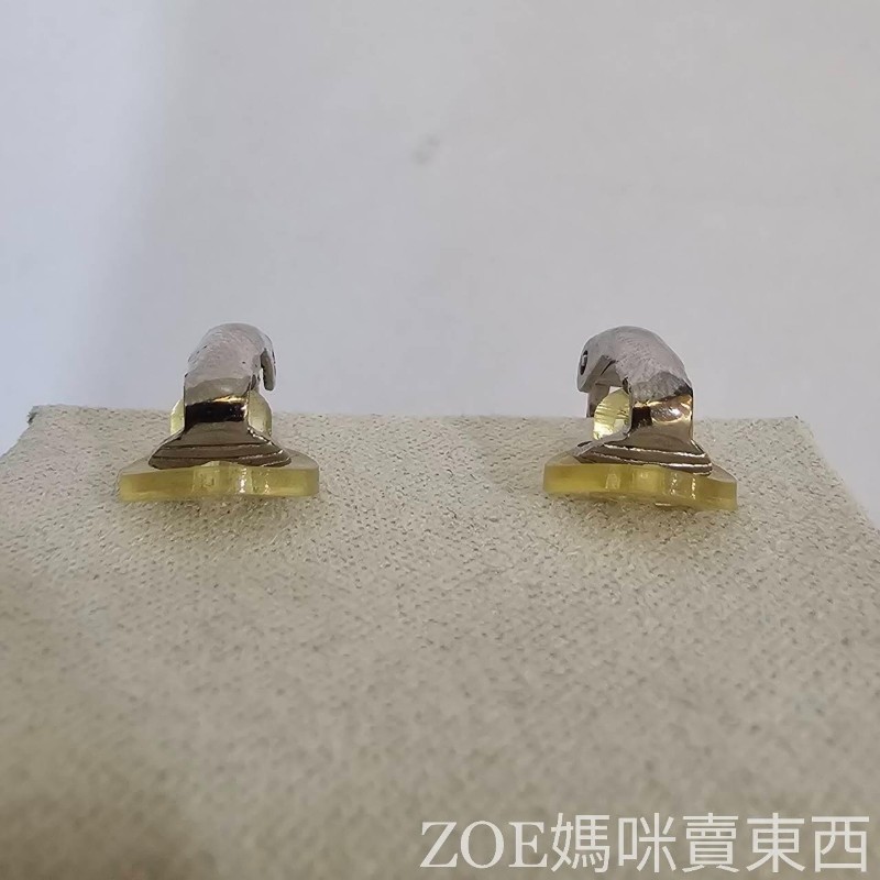 Chanel 銀色雙C造型鑲圓形珍珠點鑽耳夾式耳環-12