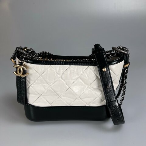 CHANEL 流浪包小號 黑白 A91810/25開