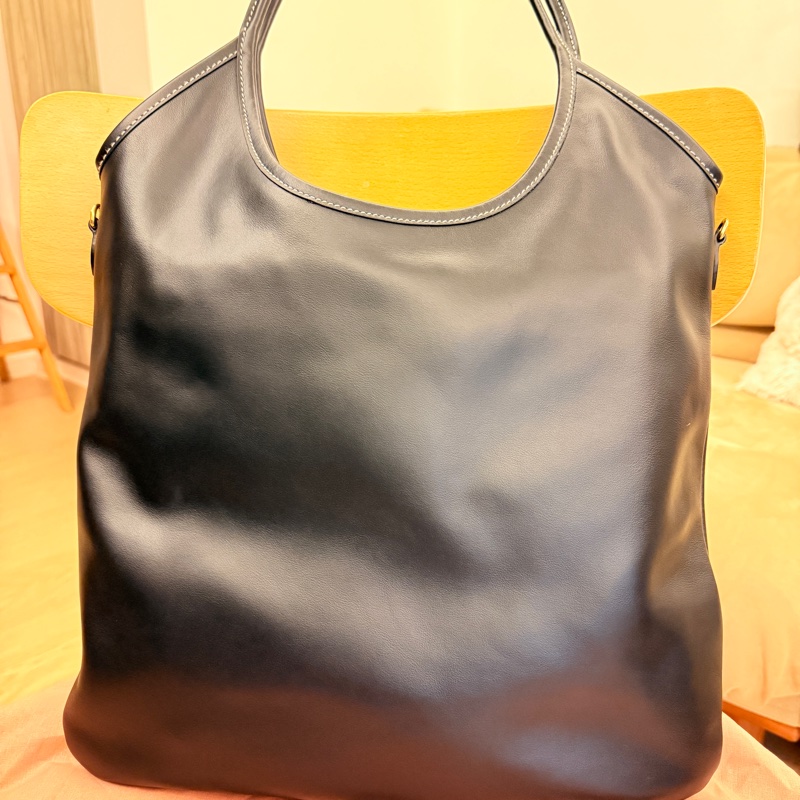 Miu Miu Ivy 大型真皮手提包(黑色)|義大利製|大型尺寸 40×35cm-11