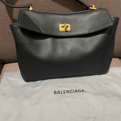 BALENCIAGA 巴黎世家 黑色牛皮 Rodeo Small 兩用包