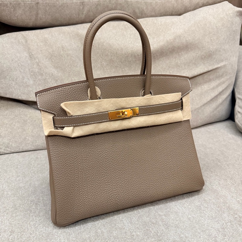 全新 K刻 愛馬仕 鉑金 大象灰 30-3