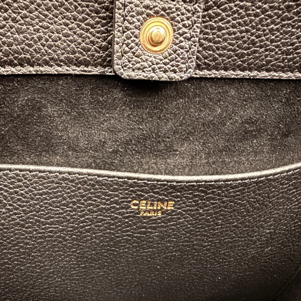 👜 CELINE Cabas Triomphe Large 粒面牛皮托特（黑色）｜官方尺寸 54×29.5×15cm｜附原廠防塵袋-10