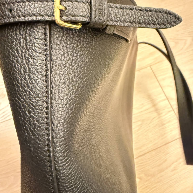 👜 CELINE Cabas Triomphe Large 粒面牛皮托特（黑色）｜官方尺寸 54×29.5×15cm｜附原廠防塵袋-11