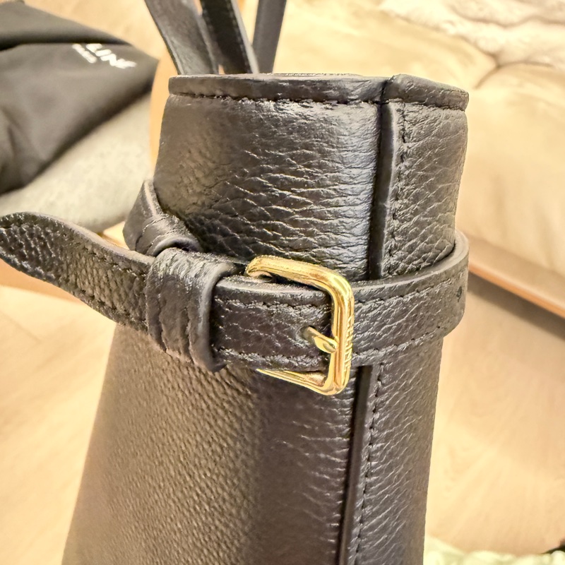 👜 CELINE Cabas Triomphe Large 粒面牛皮托特（黑色）｜官方尺寸 54×29.5×15cm｜附原廠防塵袋-12