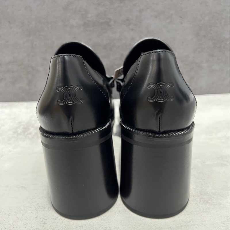 Celine新款高跟樂福鞋-4